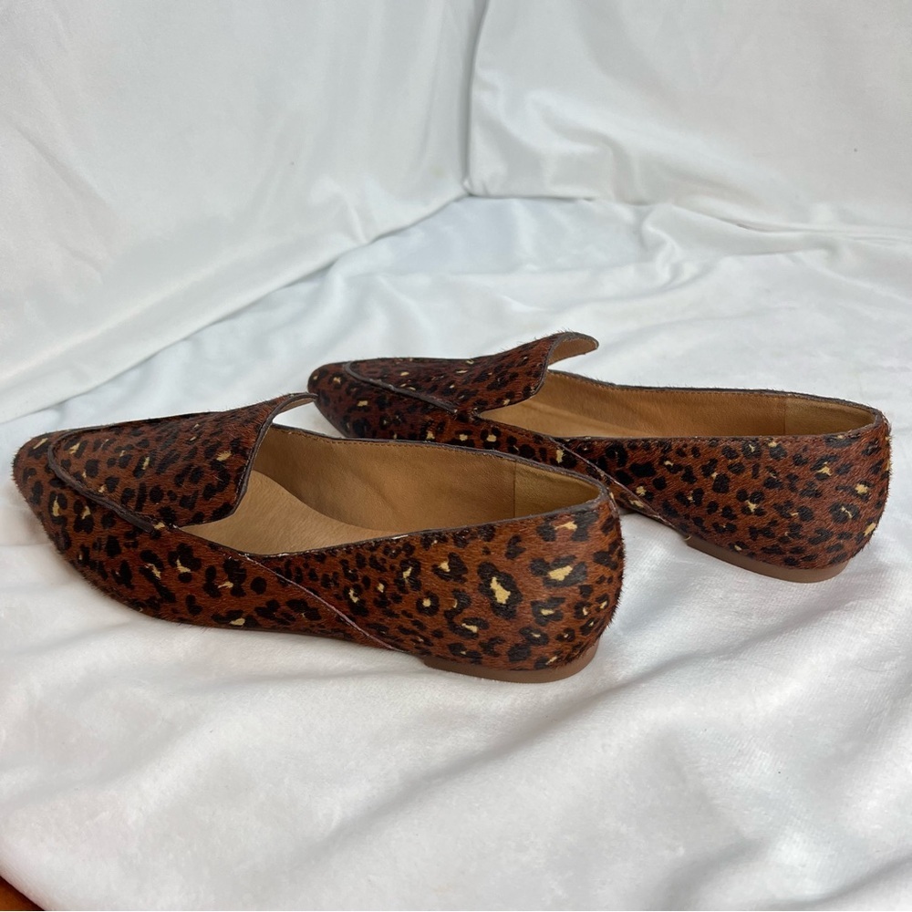 MADEWELL The Frances Skimmer in Painted Leopard Calf Hair Sz 6.5 - Picture 13 of 15